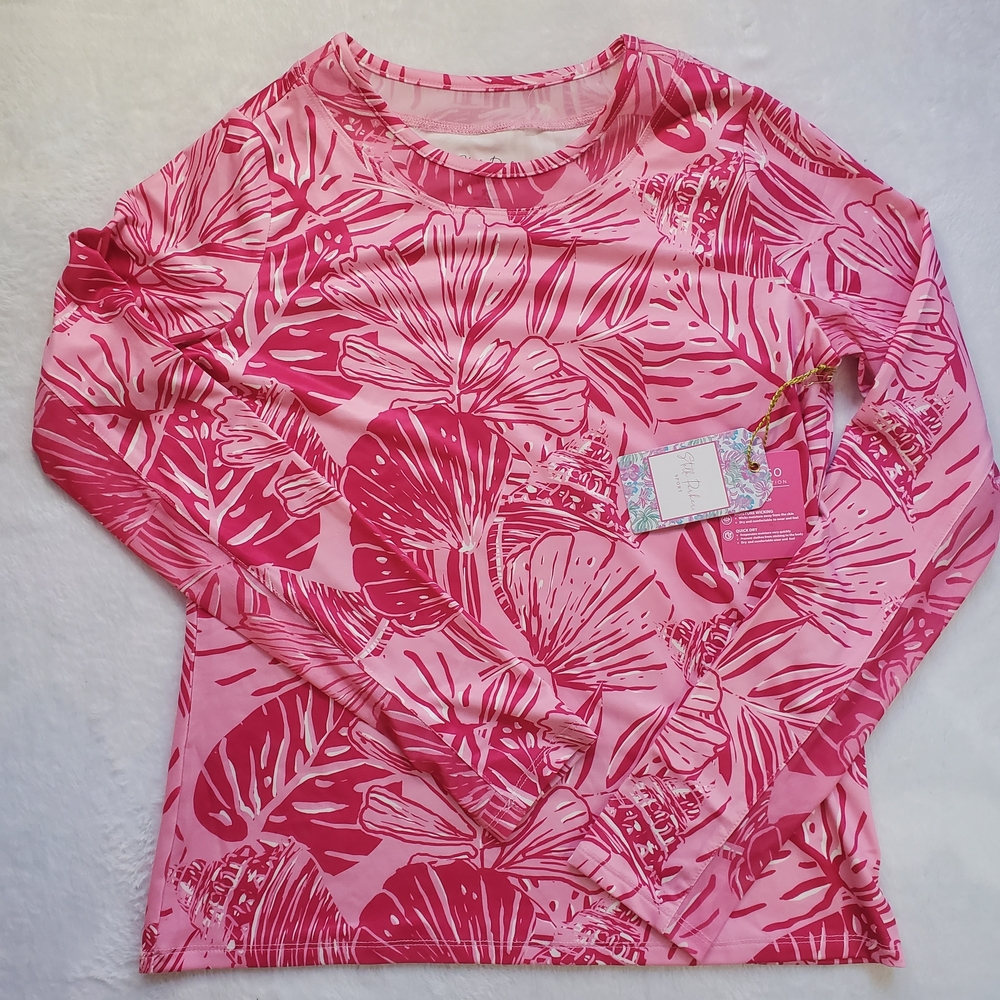 Sports Top Pink Long Sleeve Shirt XS Stella Parker